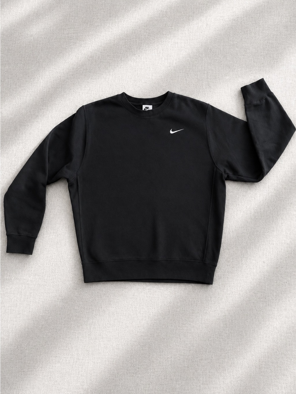 Nike Sportswear Club Fleece Crewneck Sweatshirt Black Men’s Medium